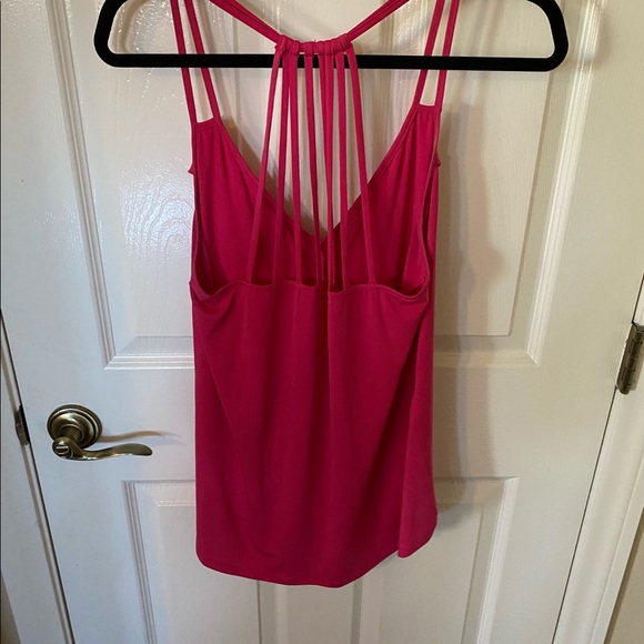 Pink Ruffle Tank Blouse | Size Large - Picture 2 of 2